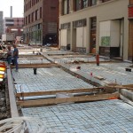 Construction of East Fourth in Cleveland