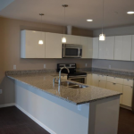 Residential Kitchen in Building at the Flats in Cleveland